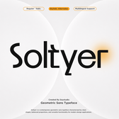Geometric Logo Font - Soltyer