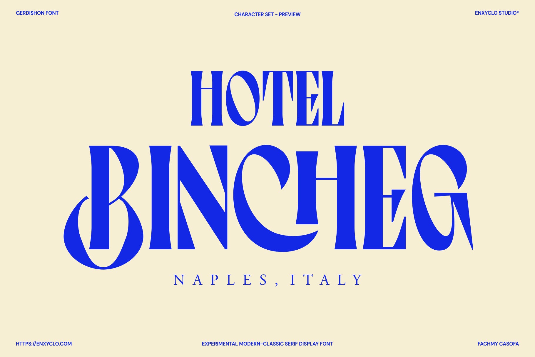 Gerdishon - Modern Serif Font