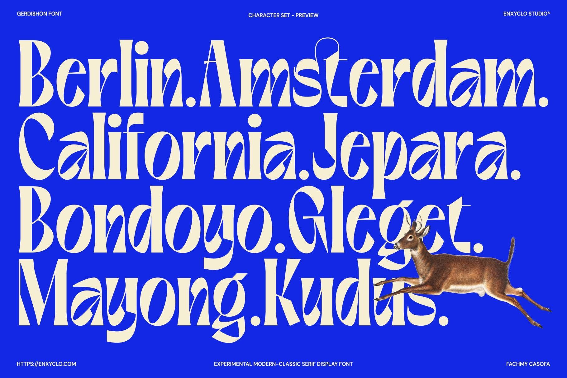 Gerdishon - Modern Serif Font