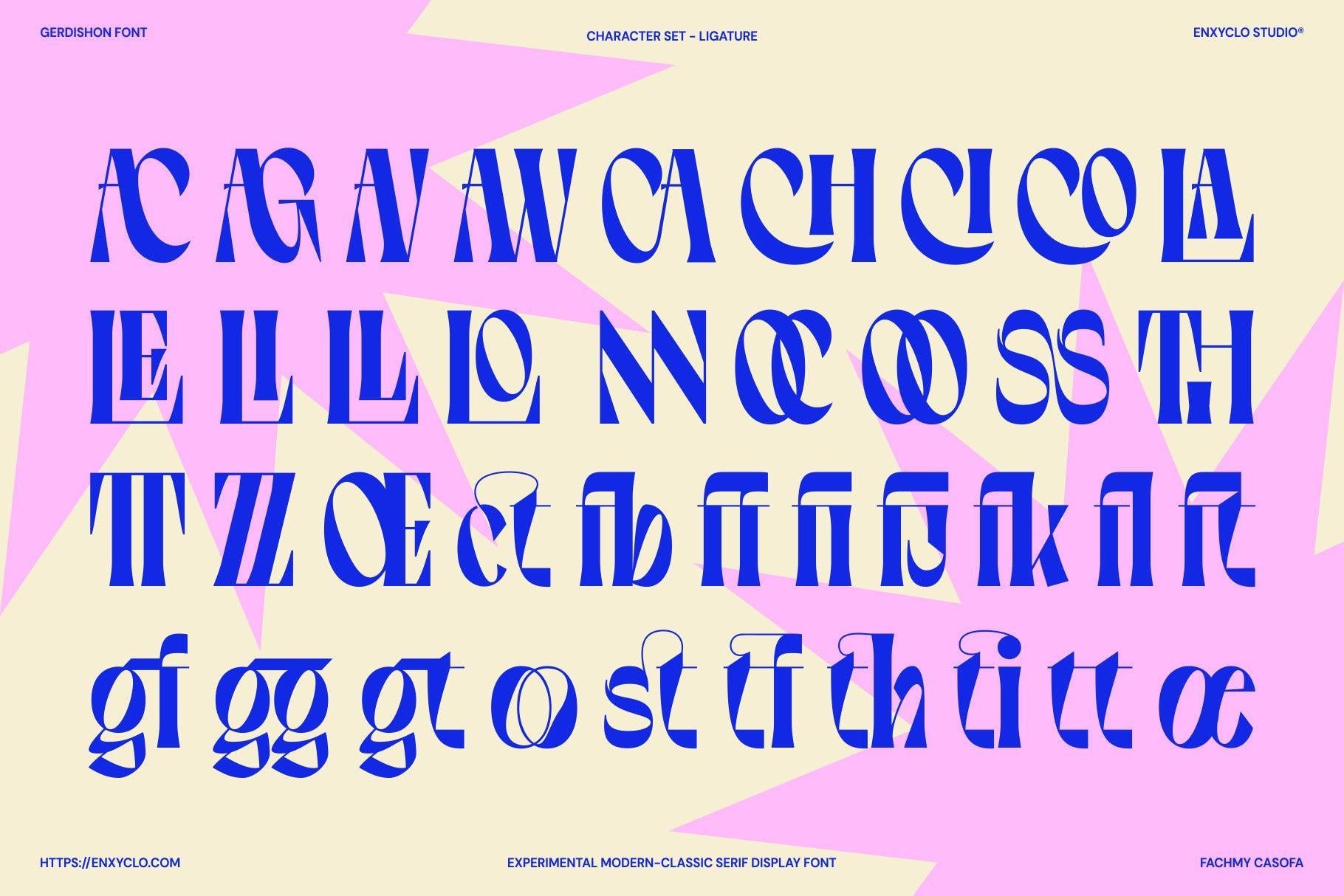 Gerdishon - Modern Serif Font