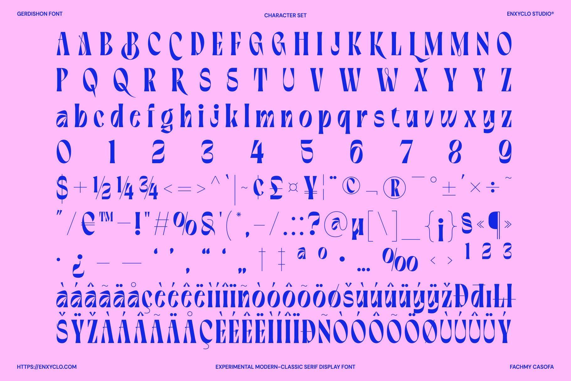 Gerdishon - Modern Serif Font