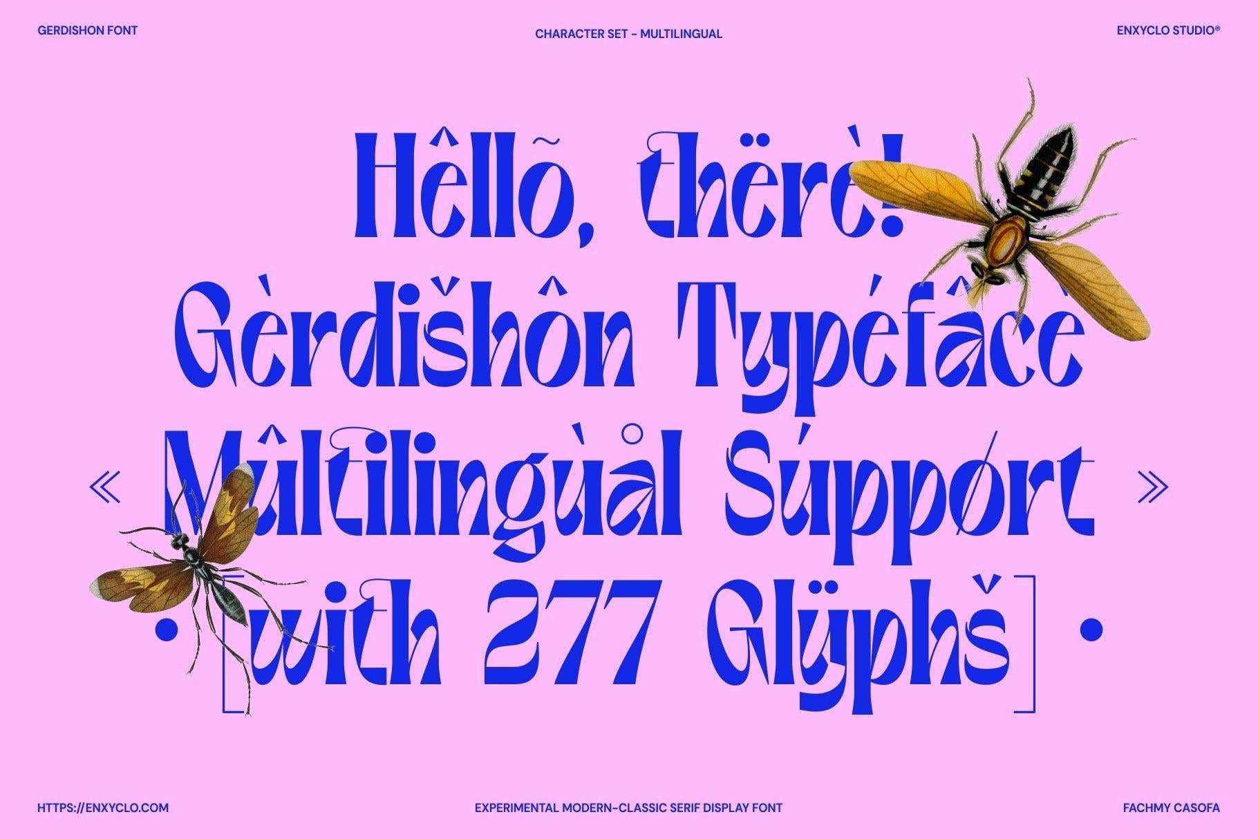 Gerdishon - Modern Serif Font