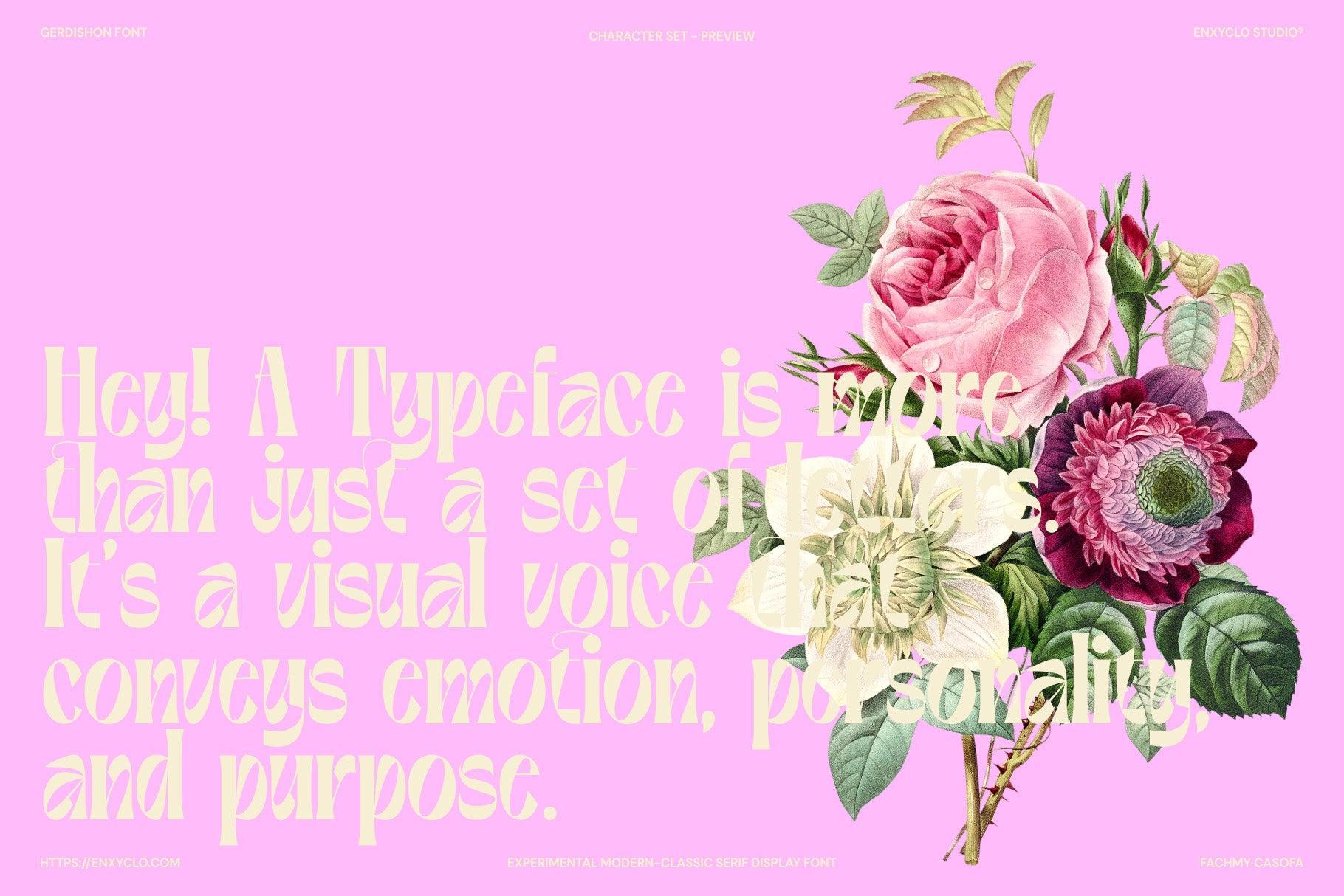 Gerdishon - Modern Serif Font