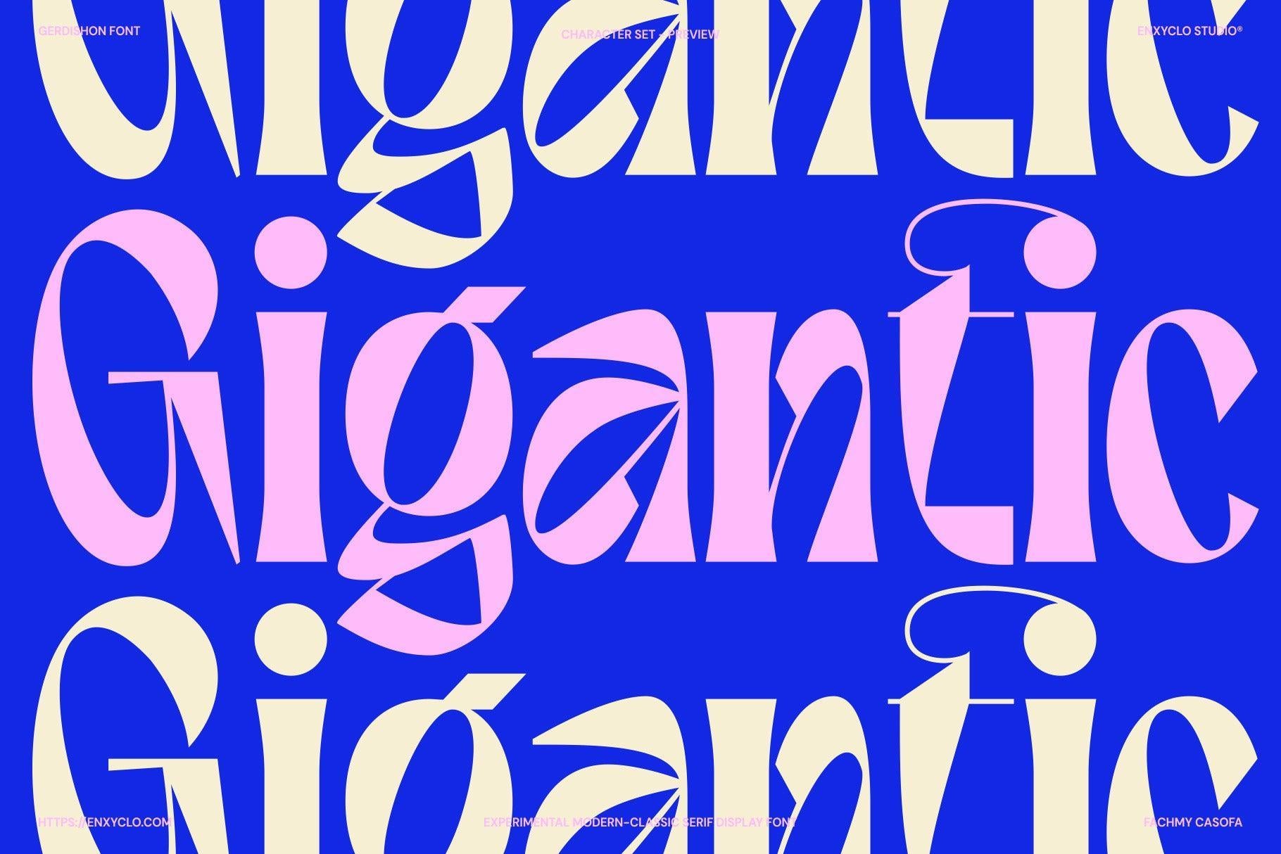 Gerdishon - Modern Serif Font