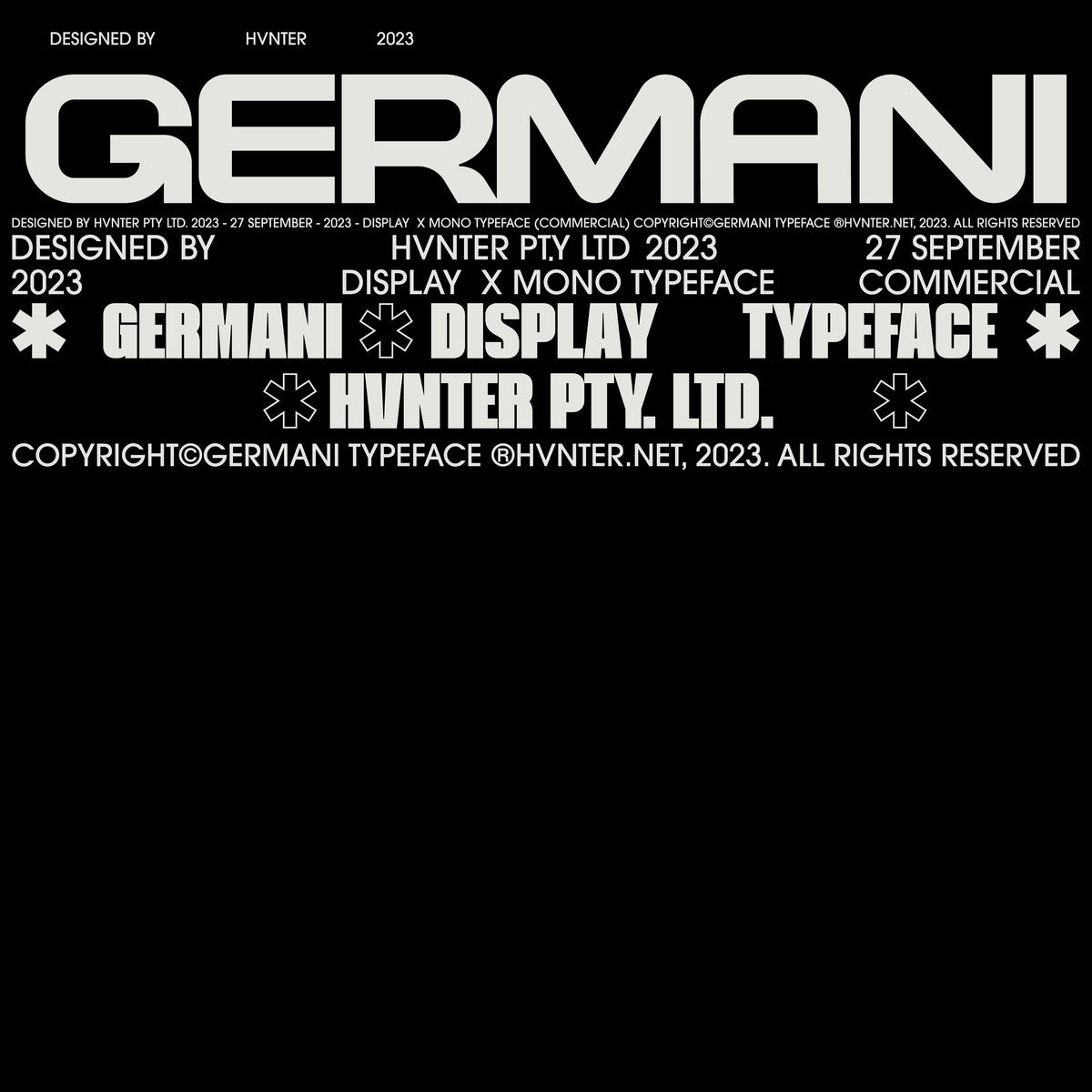 GERMANI Typeface