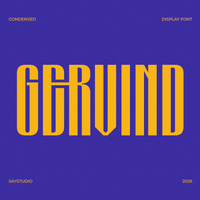 Gervind - Bold Condensed Display