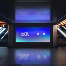 Giant Subway Screen Mockup