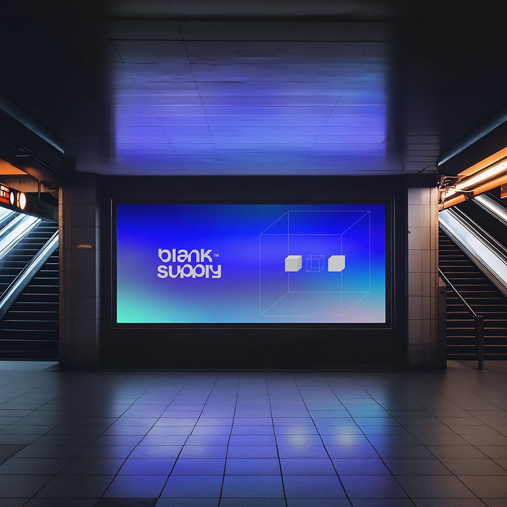 Giant Subway Screen Mockup