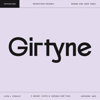 Girtyne – Modern Sans Family