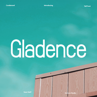 Gladence Condensed Tall Font