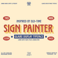 Glaire Display Fonts