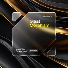 Glass Morphism Frosted Mockups