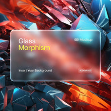 Glass Morphism Frosted Mockups