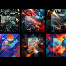 Glass Morphism Frosted Mockups