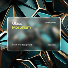 Glass Morphism Frosted Mockups