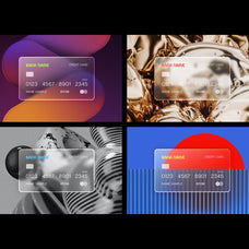 Glass Morphism Frosted Mockups