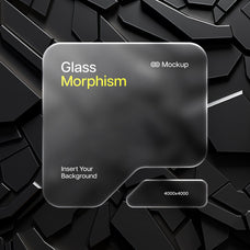 Glass Morphism Frosted Mockups