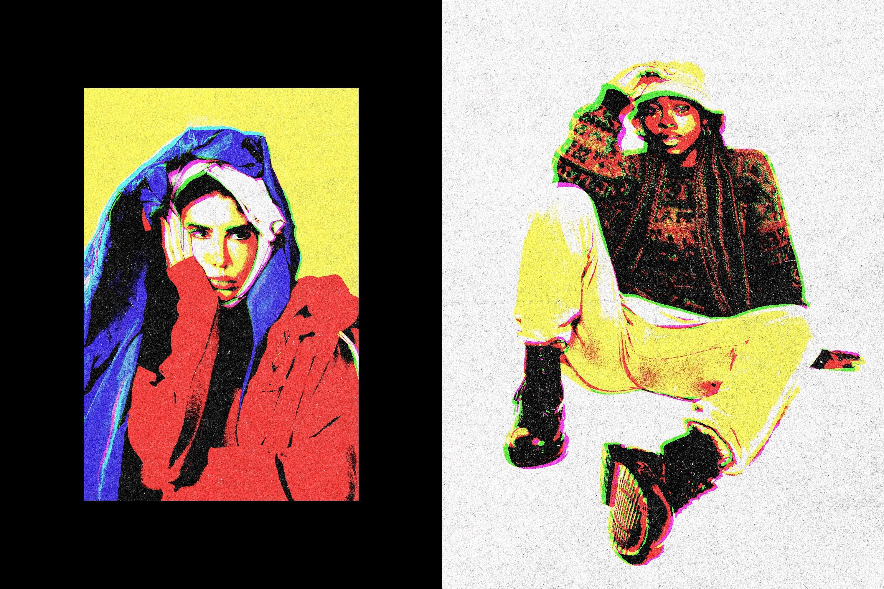 Glitch Print Photo Effect