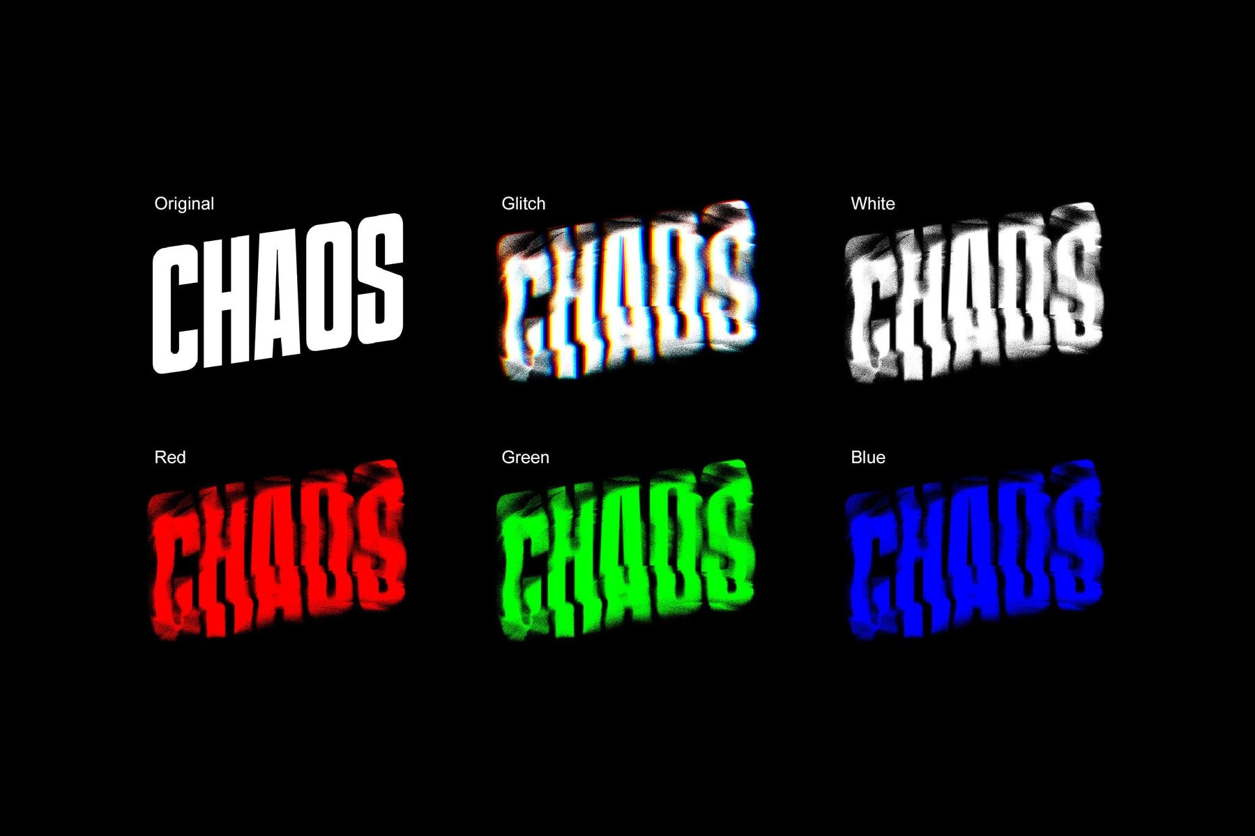 Glitch Text Effects Collection