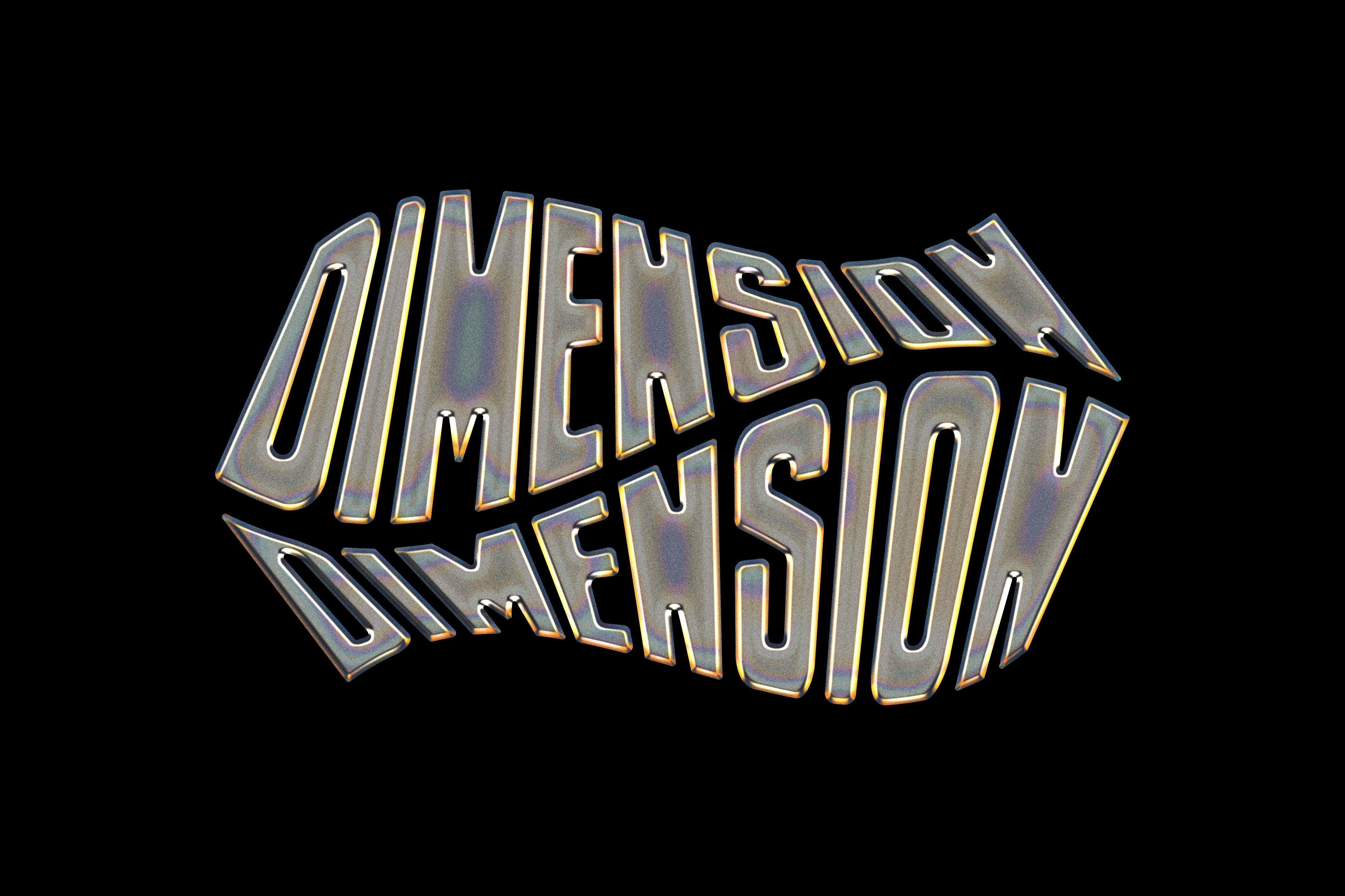 Glossy Chrome Logo Mockup