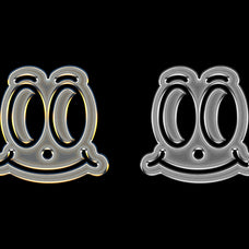 Glossy Chrome Logo Mockup