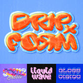 Glossy Liquid Text Effects