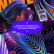 Glossy Waves Backgrounds & Shapes