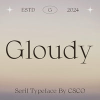 Gloudy – Modern Serif