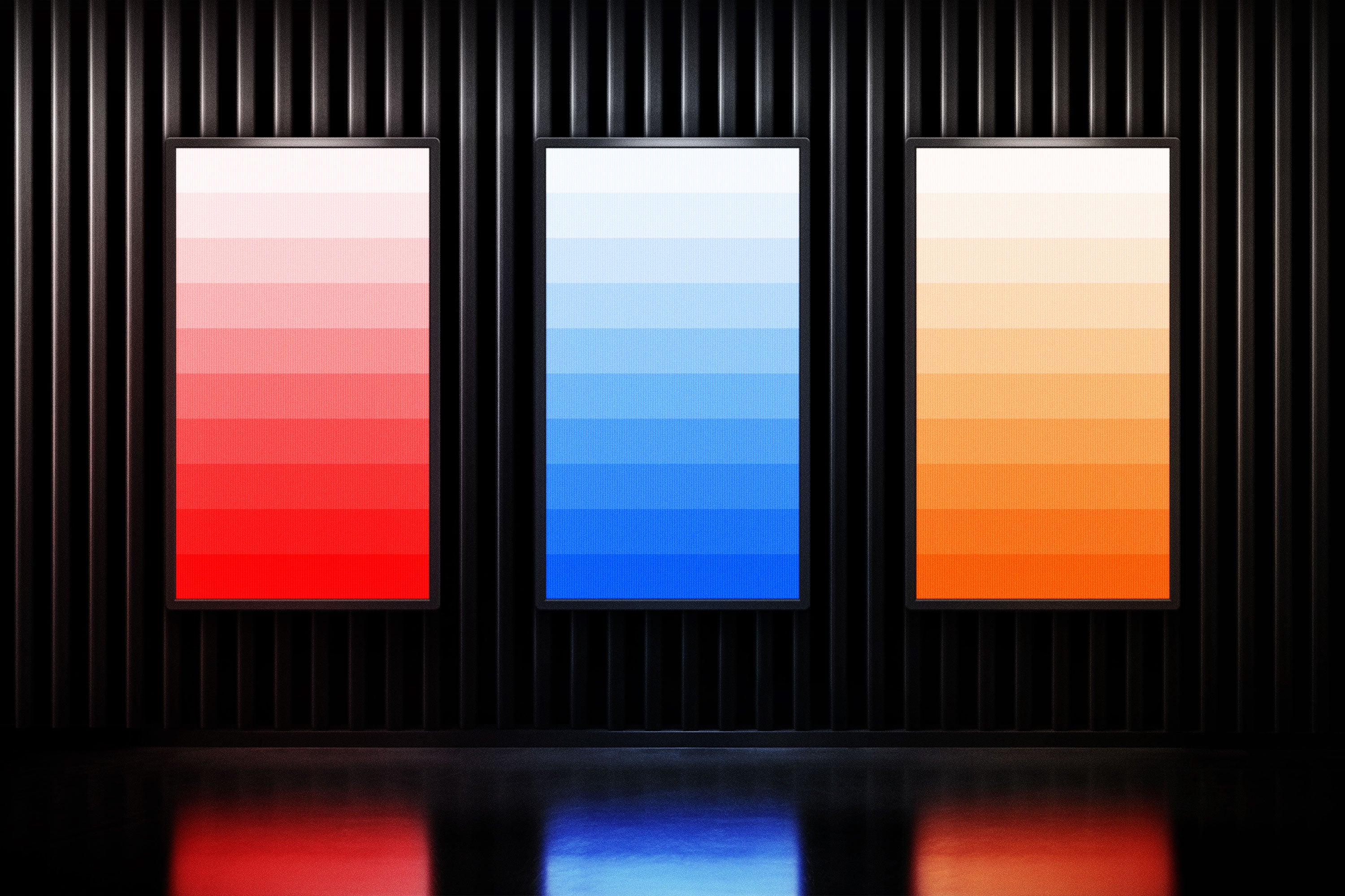 Glowing Screen Mockups Set