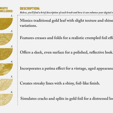 Gold & Glitter Procreate Brushes