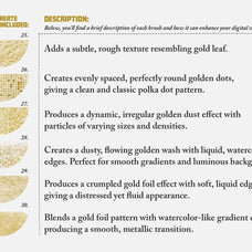 Gold & Glitter Procreate Brushes