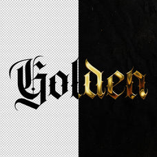 Golden Metallic Text Effect
