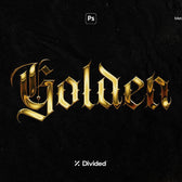Golden Metallic Text Effect