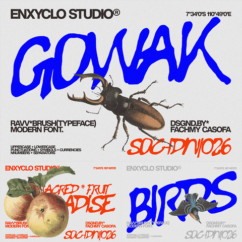 GOWAK — Raw Expressive Modern Font
