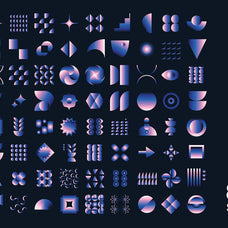 Gradient Geometric Mosaics
