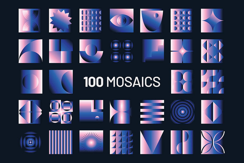 Gradient Geometric Mosaics