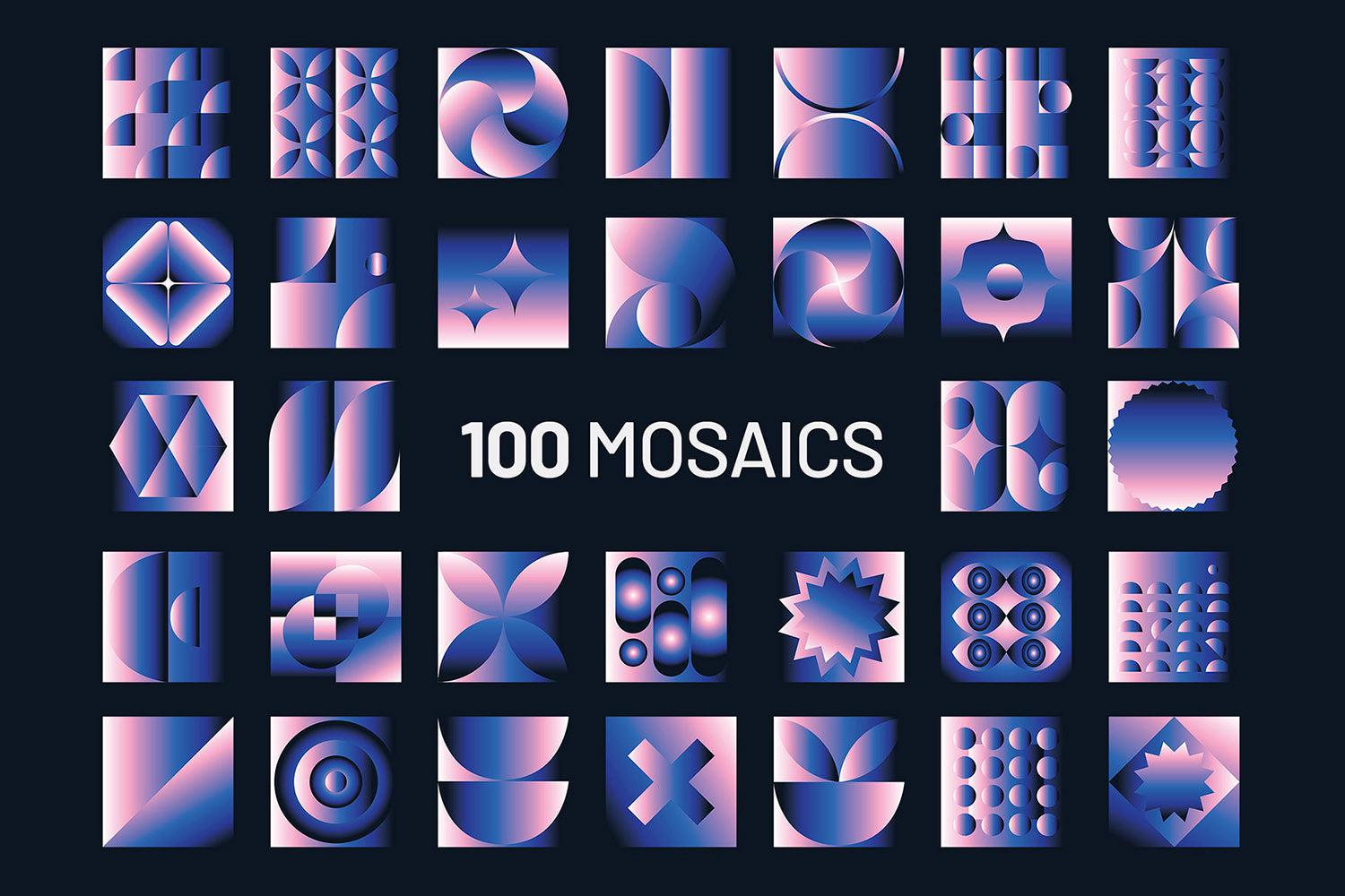 Gradient Geometric Mosaics