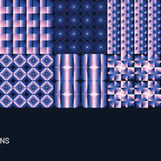 Gradient Geometric Mosaics