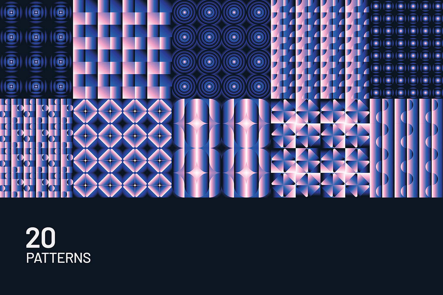Gradient Geometric Mosaics