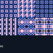 Gradient Geometric Mosaics