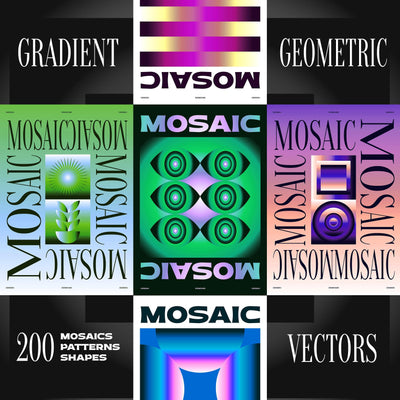 Gradient Geometric Mosaics