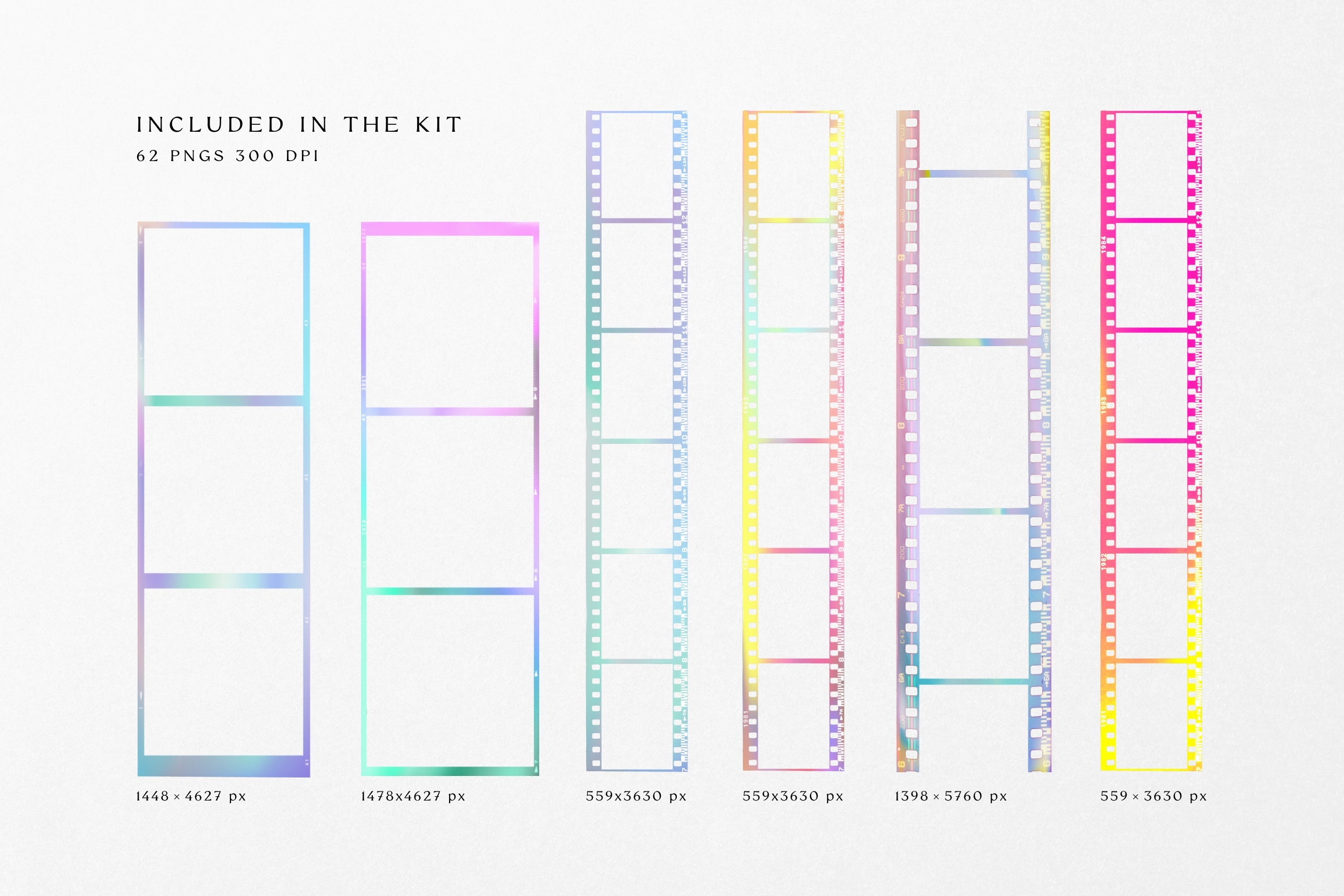 Gradient High Quality Film Frames