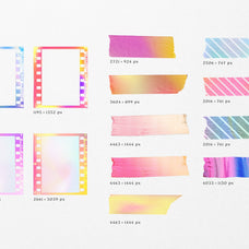 Gradient High Quality Film Frames