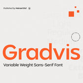 Gradvis Variable Weight Sans-Serif Font