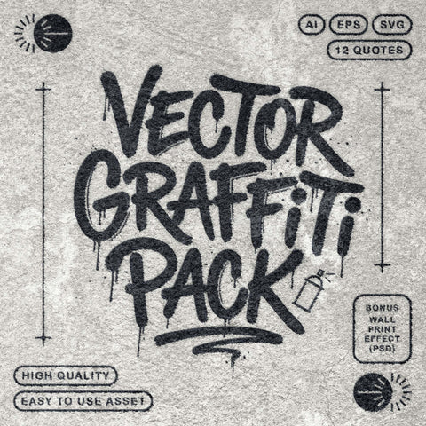 Graffiti Vector Pack + PSD Effect