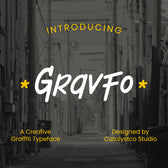 Gravfo Creative Graffiti Typeface Font