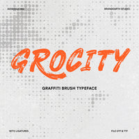 Grocity Graffiti Brush Typeface Font