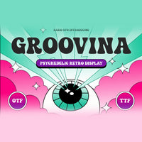 Groovina Psychedelic Retro Display Font