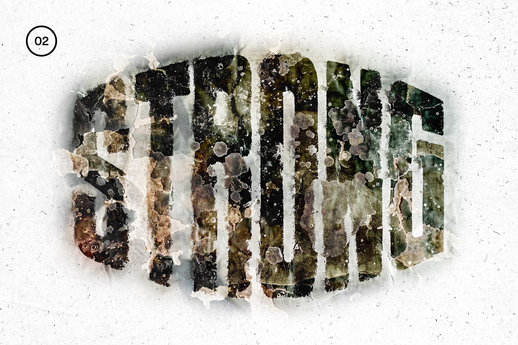 Grunge Wall Distortion Mockup