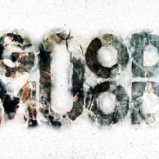 Grunge Wall Distortion Mockup